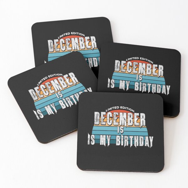 Item preview, Retro December is my Birthday Limited Edition Vintage 70s Mom Dad bday Legend Birthday Born Grandpa Christmas designed and sold by DjenShop.