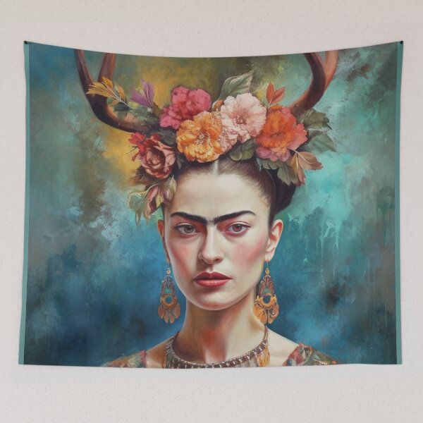 Item preview, Portrait Frida love Botanic designed and sold by Carinaprint.