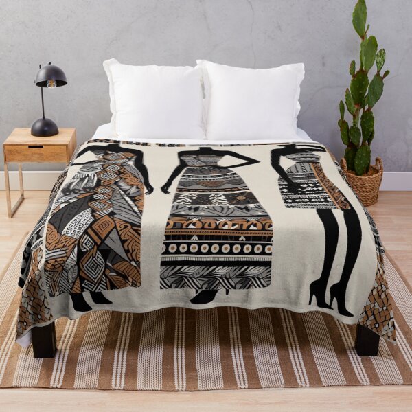 Item preview, Tribal ethnic design. Three indo african woman. Boho style designed and sold by Alkymias.