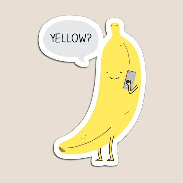 Banana on the phone Magnet
