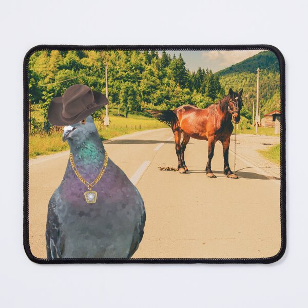 Item preview, Hip Hop Cowboy Pigeon with Horse  - Cowboy Life designed and sold by RoseGenuine.