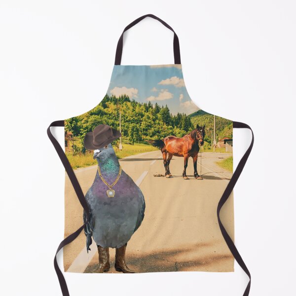 Item preview, Hip Hop Cowboy Pigeon with Horse - Cowboy Life designed and sold by RoseGenuine.