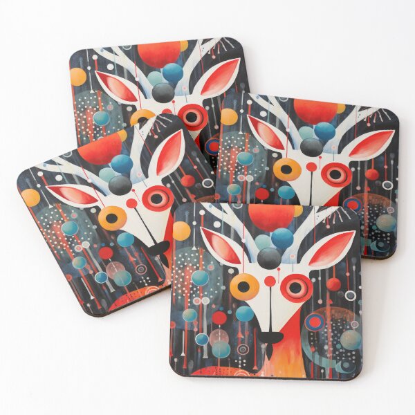 Item preview, Abstract Reindeer in Orphism Style for an unconventional Christmas designed and sold by OddCorro.