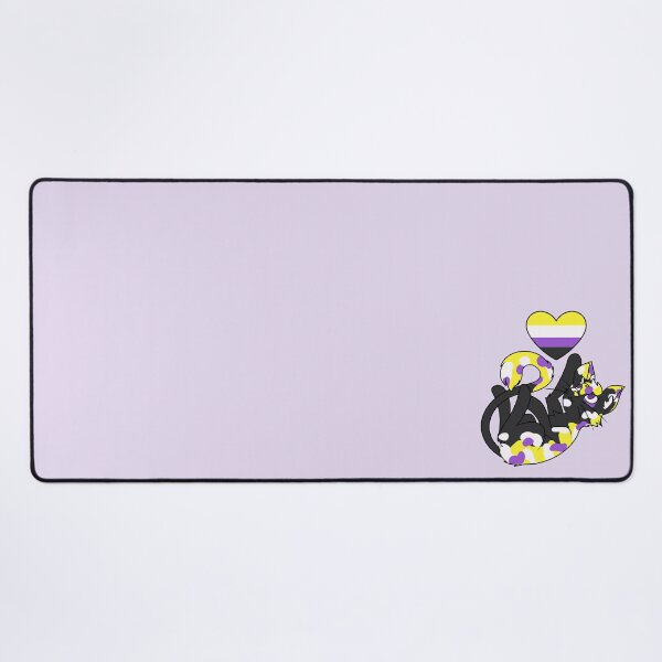 Item preview, Playful kittens (non-binary flag) designed and sold by Cosmic Kitty Colors.