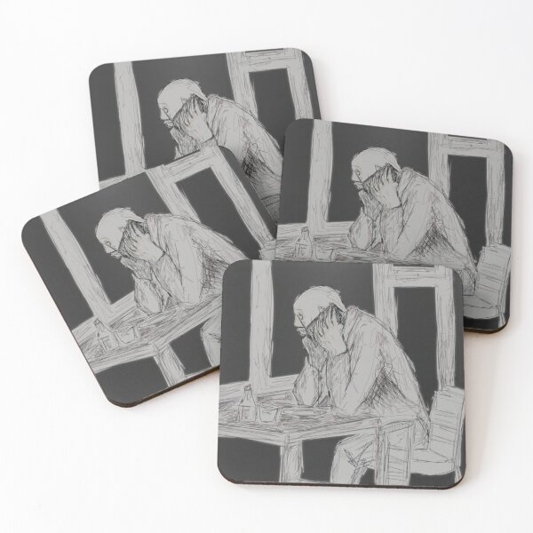 Item preview, "Phone Call Tyranny" - Dreaded Sad Old Man Sketch  designed and sold by pngrktes-art.