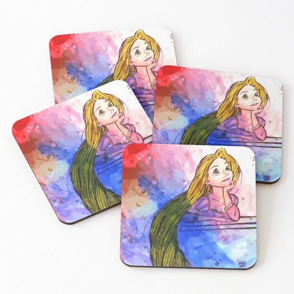 Item preview, Rapunzel Watercolor Tangled When Will Life Begin Fan Art designed and sold by DelFavaBean.