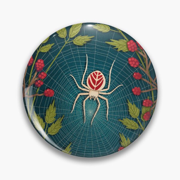 Item preview, Orb Weaver On Web With Berries designed and sold by LemonwoodClock.