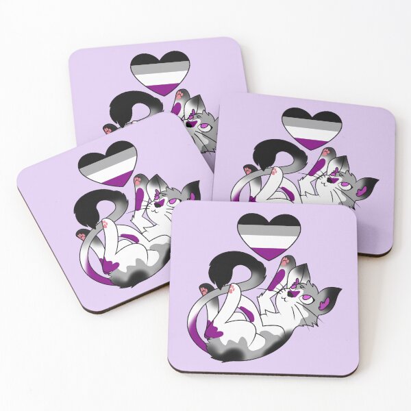 Artikelvorschau, Verspielte Kätzchen (asexuelle Flagge) entworfen und verkauft von Cosmic Kitty Colors.
