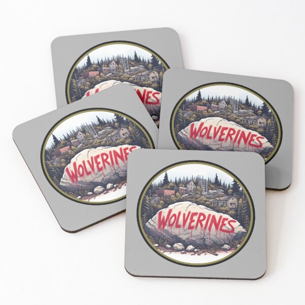 Item preview, Wolverines Tagged Rock designed and sold by ApocalypseInc.