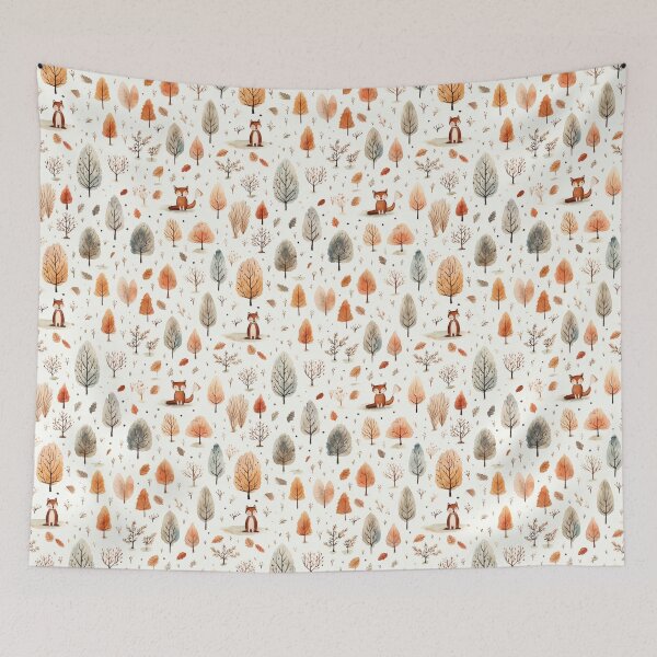 Item preview, Watercolor autumn forest designed and sold by PawsandPages.