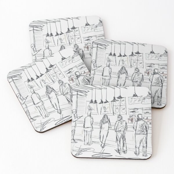 Item preview, "Waiting in Line at the Coffee Shop"  designed and sold by pngrktes-art.