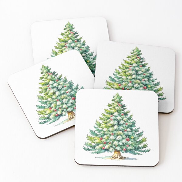 Item preview, Christmas Tree G - Watercolors & Pen designed and sold by Oldetimemercan.