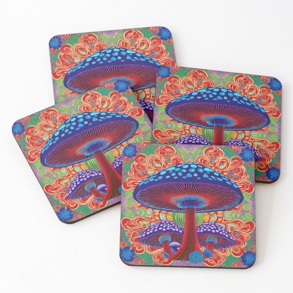 Item preview, Mushrooms art designed and sold by psicodeliabardo.