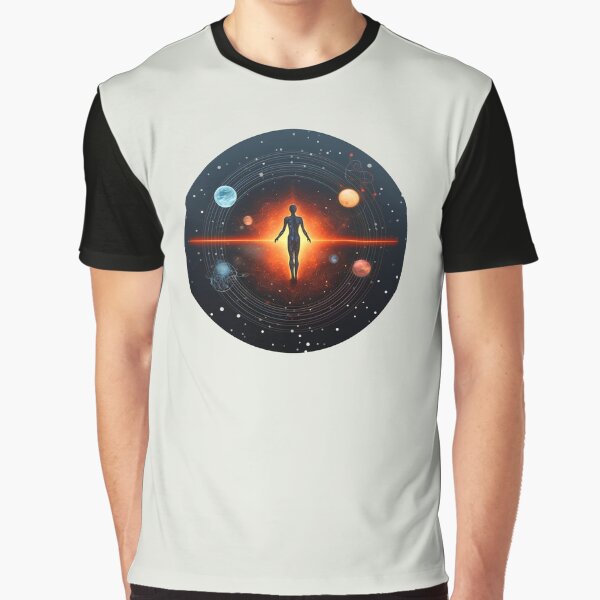 Vista previa del artículo con la obra «Representación artística de la humanidad alcanzando la singularidad», diseñado y vendido por CutePlanetEarth.