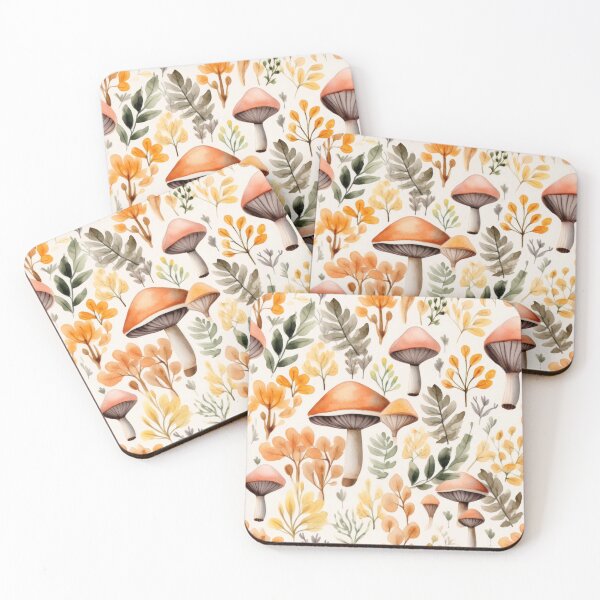 Item preview, Watercolor forest mushrooms. designed and sold by PawsandPages.