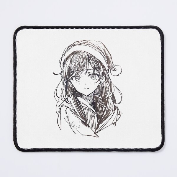 Item preview, Minimalist Anime Girl Spreads Christmas Cheer! designed and sold by SirZeus.