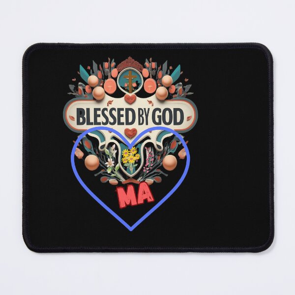 Item preview, BLESSED BY GOD MA designed and sold by carlos crane.