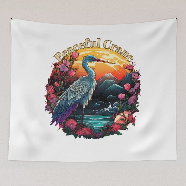 Item preview, Peaceful Crane designed and sold by rainvshine26.
