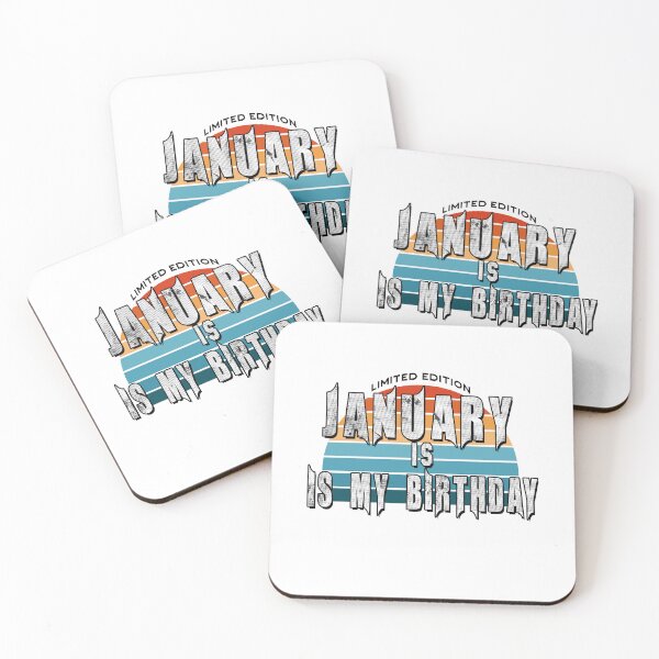 Item preview, Retro January is my Birthday Limited Edition Vintage 80s Mom Dad day Legend Birthday Born Grandpa Christmas designed and sold by DjenShop.
