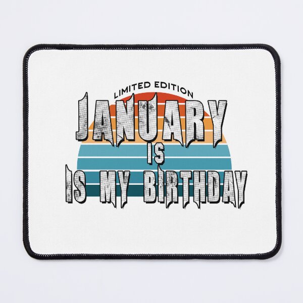 Item preview, Retro January is my Birthday Limited Edition Vintage 80s Mom Dad day Legend Birthday Born Grandpa Christmas designed and sold by DjenShop.