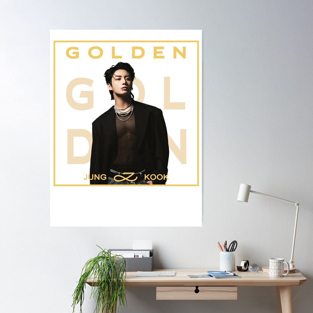 Jungkook Kpop Golden Album Poster for Sale by JoeHamiltona