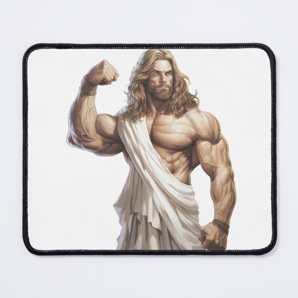 Item preview, Funny jacked Jesus design designed and sold by Inklusivestyles.