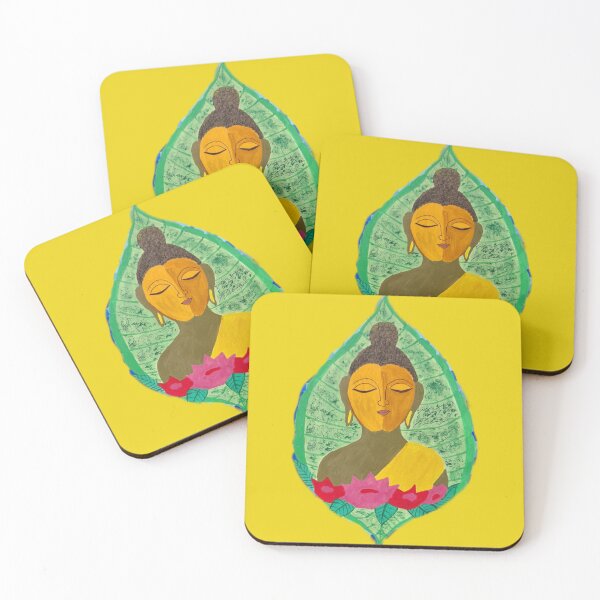 Item preview, Buddha on leaf designed and sold by Kiruthikaarts.