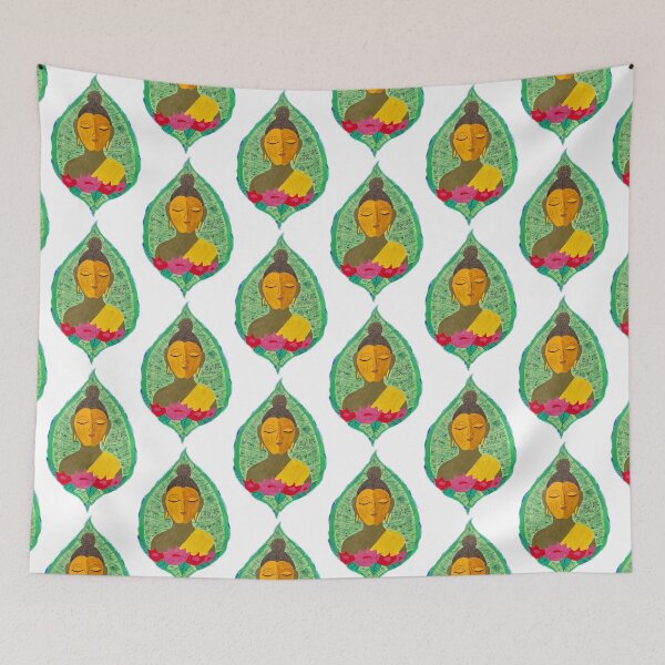 Item preview, Buddha on leaf designed and sold by Kiruthikaarts.