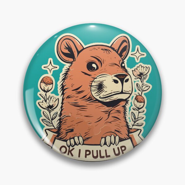 Item preview, Ok I Pull Up Capybara Indie Aesthetic designed and sold by SubtleSplit.