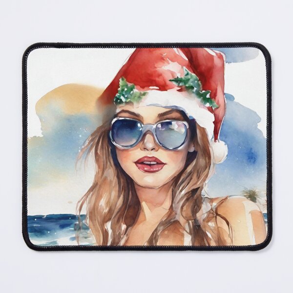 Item preview, Babe Have a Totally Rad Christmas Vintage Watercolour designed and sold by FrequencyV.