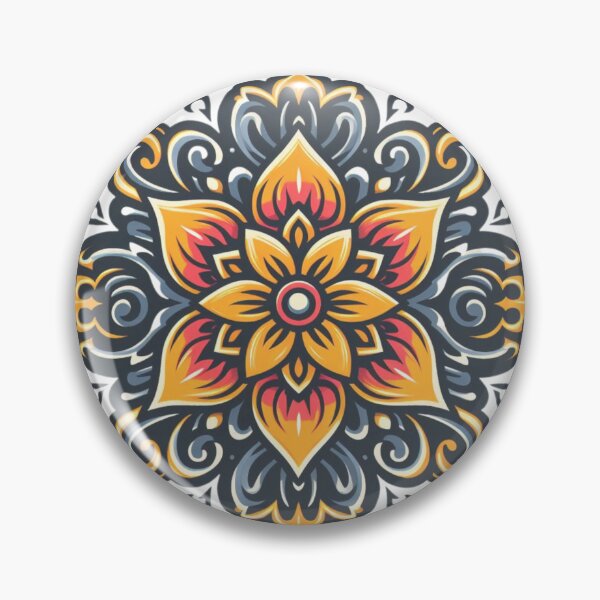 Item preview, Vintage floral mandala .Center and Relaxing design designed and sold by Alkymias.