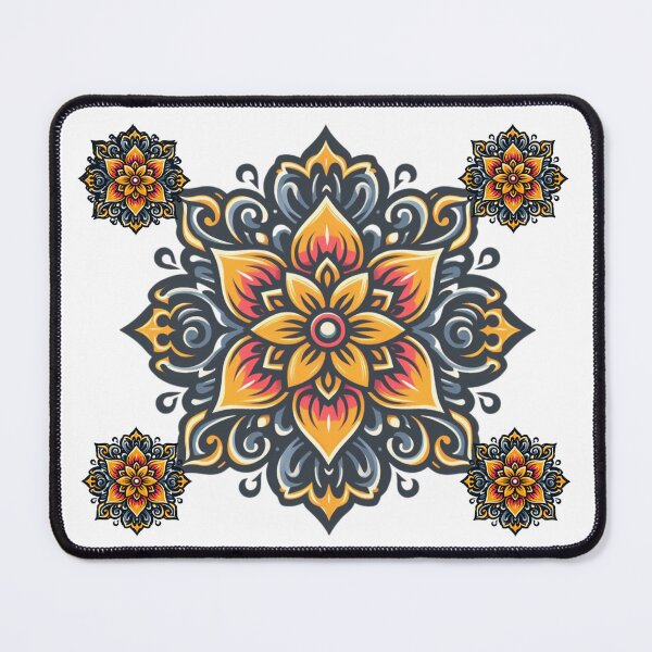 Item preview, Vintage floral mandala .Center and Relaxing design designed and sold by Alkymias.