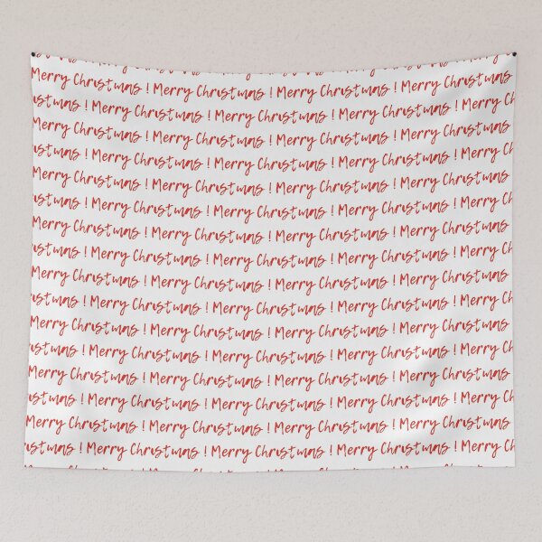 Item preview, Merry Christmas, white inscription on a red background. designed and sold by My-fake-places.