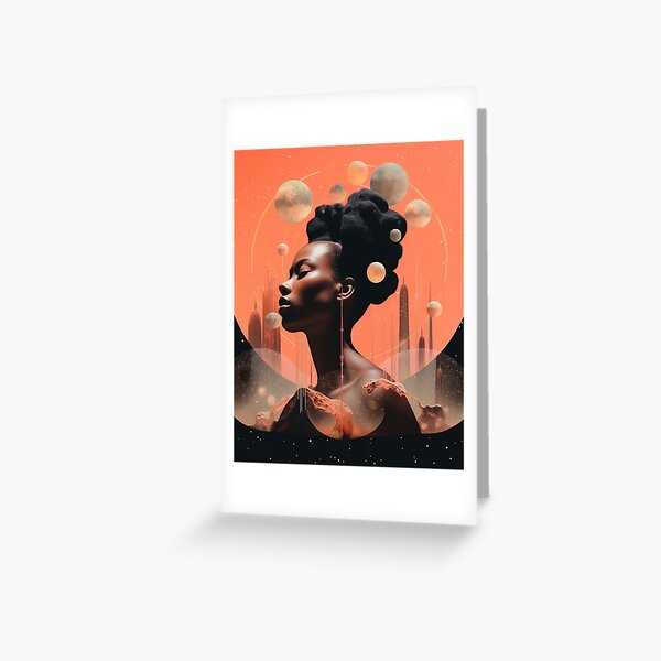 Item preview, Afrofuturism Art designed and sold by MidJourneymen.