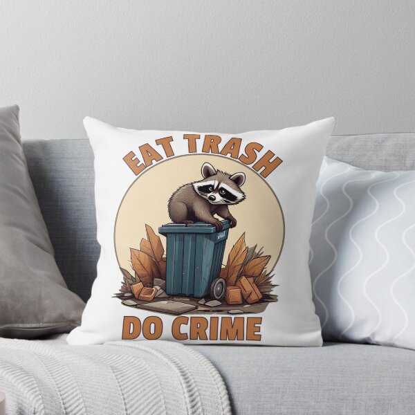 Item preview, Eat Trash Do Crime, Live Fast Eat Trash, Funny Raccoon designed and sold by Porcupine Tees ⭐⭐⭐⭐⭐.
