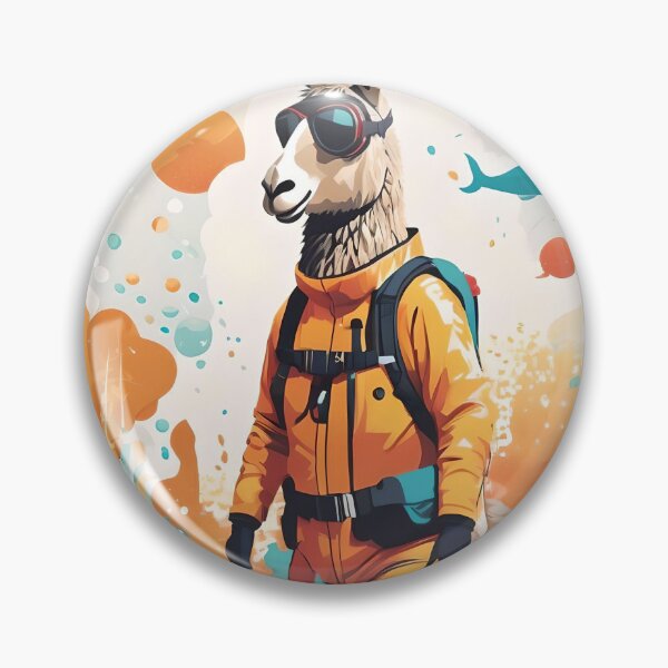 Item preview, Llama, wetsuit diver designed and sold by WildLadyWood.