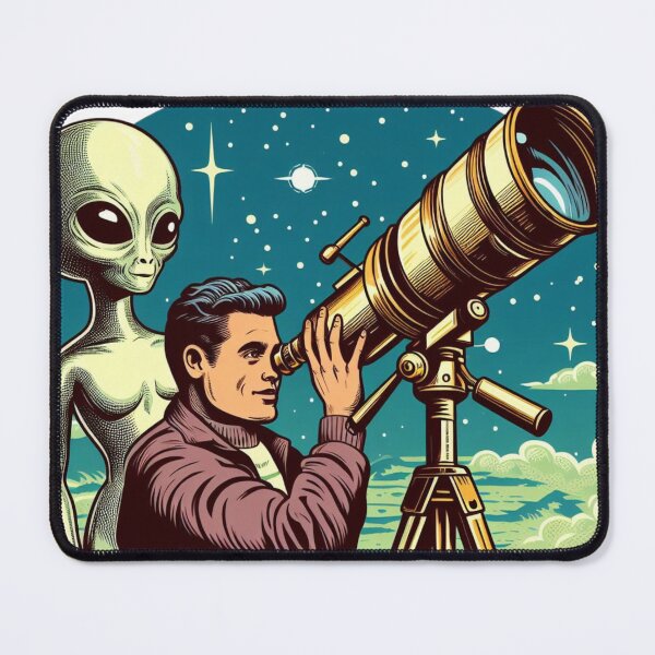 Item preview, Scientist and alien together. ET alliances. designed and sold by Alkymias.