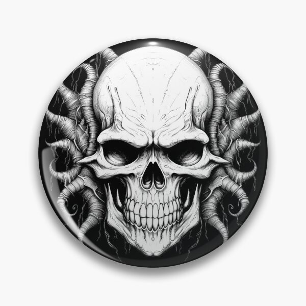 Item preview, Image skull fantasy tattoo Metal designed and sold by Carinaprint.
