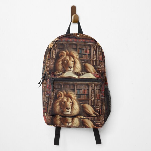 Item preview, A Lion Reading in a Library #1 designed and sold by GastArtVolution.