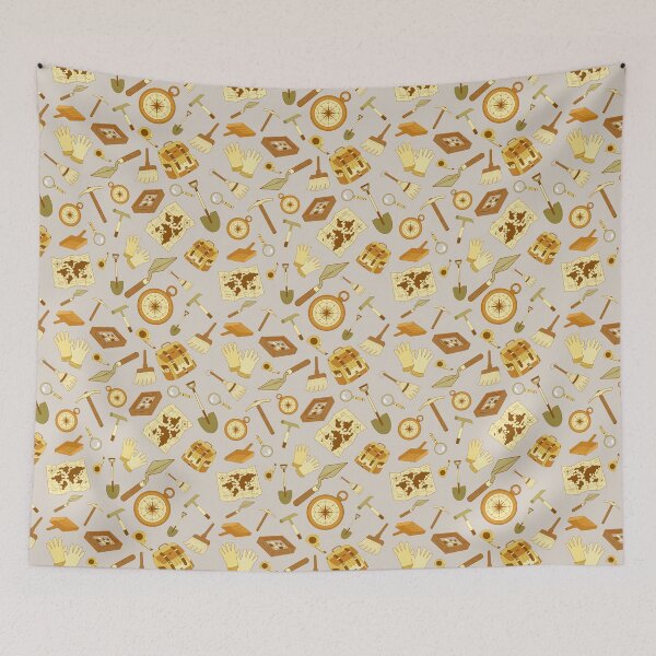 Item preview, Archaeology Toolbox Background Pattern designed and sold by ottrain.