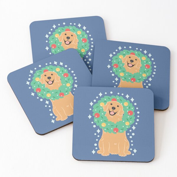 Item preview, Golden Retriever Merry Christmas!  designed and sold by Lulupainting.