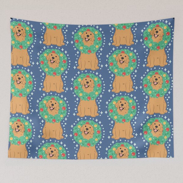 Item preview, Golden Retriever Merry Christmas!  designed and sold by Lulupainting.