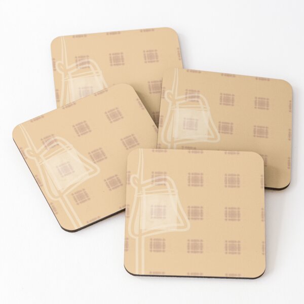 Item preview, "Placement" - Tan Beige Neutral Tone Square Patterned Artwork Tile Digital Art  designed and sold by pngrktes-art.
