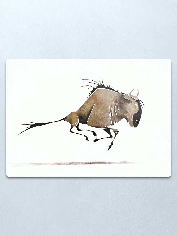 Alternate view of Wildebeest Metal Print