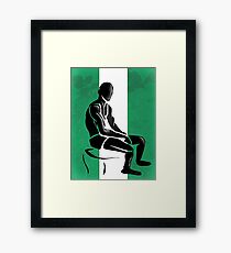 Custom Stencil Man - Nigeria Framed Print