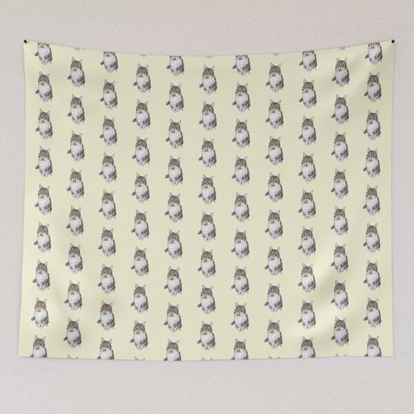 Item preview, Tabby Domestic Longhair Cat designed and sold by rita-andi.
