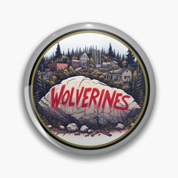 Item preview, Wolverines Tagged Rock designed and sold by ApocalypseInc.
