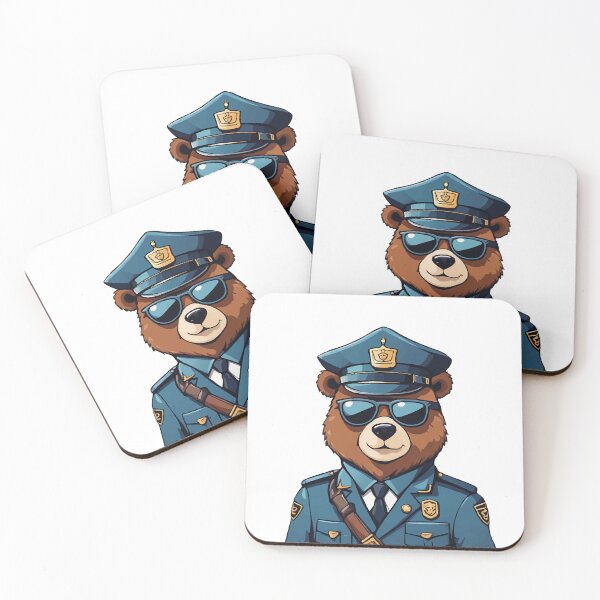 Item preview, Brown Bear cop in Uniform designed and sold by Dalevalart.