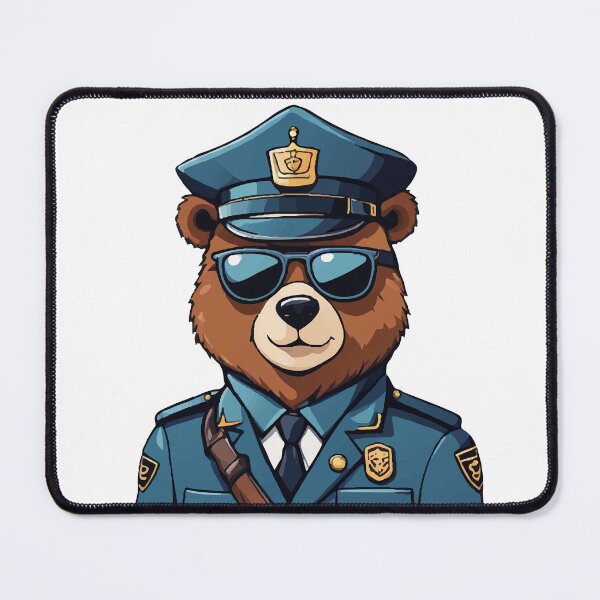 Item preview, Brown Bear cop in Uniform designed and sold by Dalevalart.