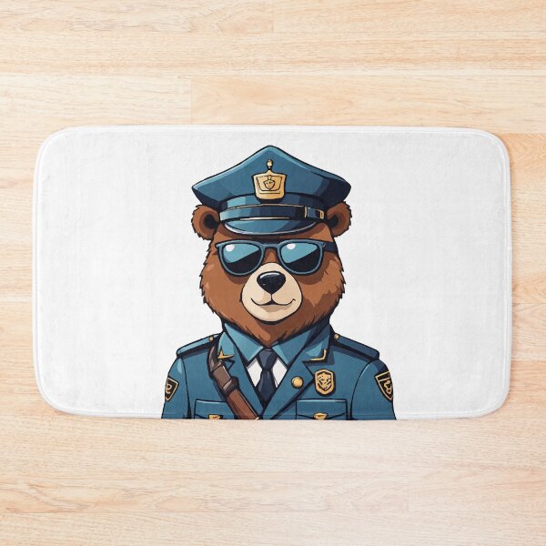 Item preview, Brown Bear cop in Uniform designed and sold by Dalevalart.